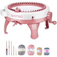Los mejores  - SEAAN Kids DIY Knitting Machine- 48 Needles Knitting Tool with Row Counter Hats Scarves Gloves Hand Woven Weaving Loom…